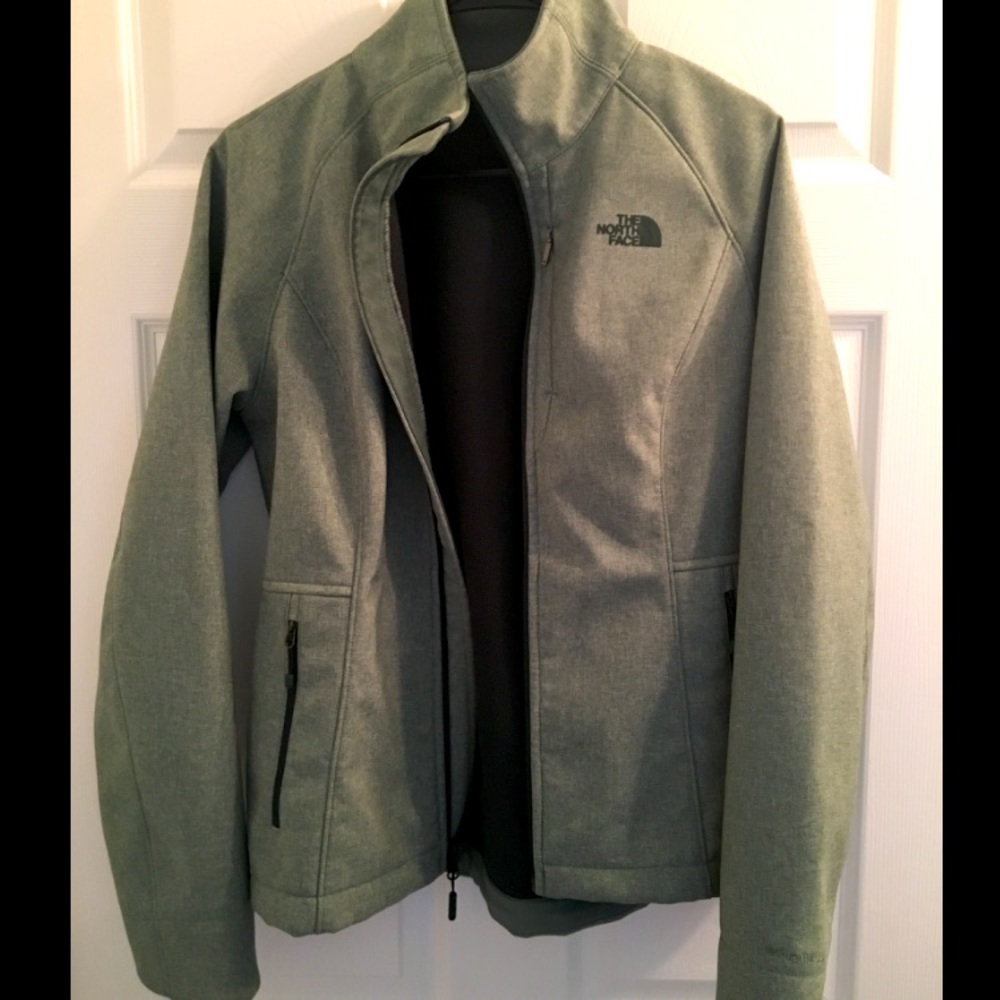 Northface windwall green heathered women’s jacket